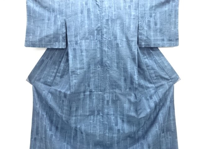 JAPANESE KIMONO / HITOE KIMONO / TSUMUGI / WOVEN TSUBODARE PATTERN